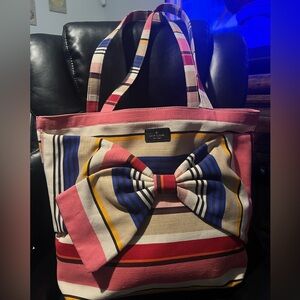 Kate Spade Colorful Striped Clutch
